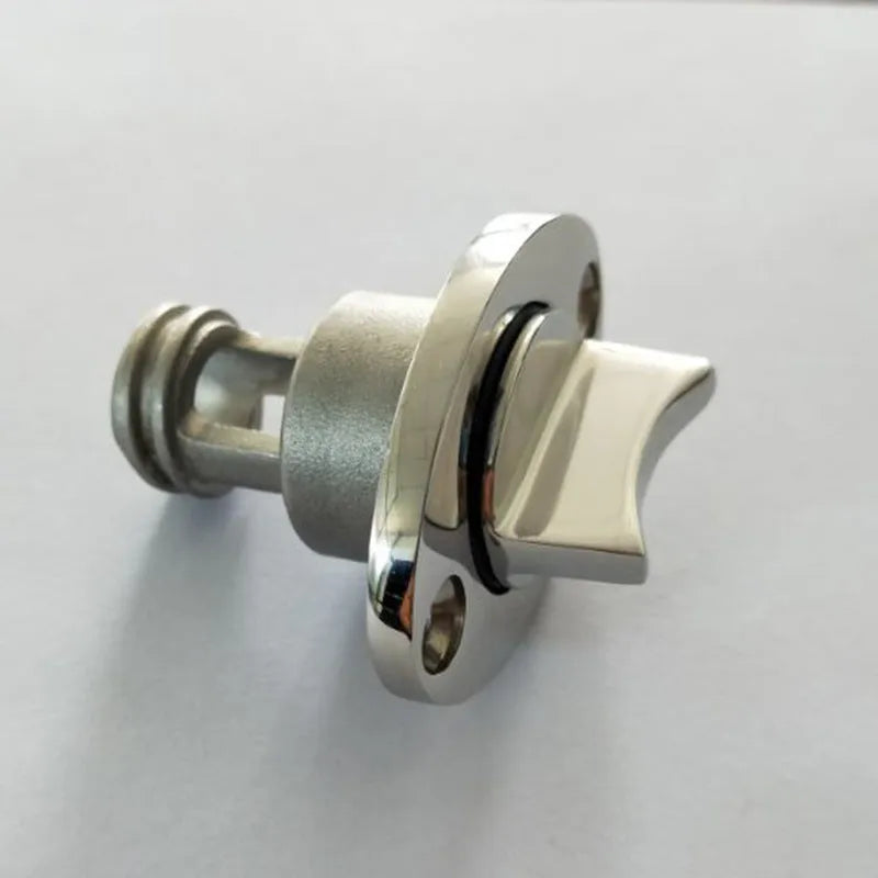 316 stainless steel marine water plug for boats measuring 4.5 by 5.5 cm