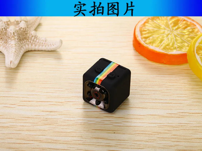 Mini HD night vision camera 1080P infrared sports DV frosted plastic body 22x22x22mm