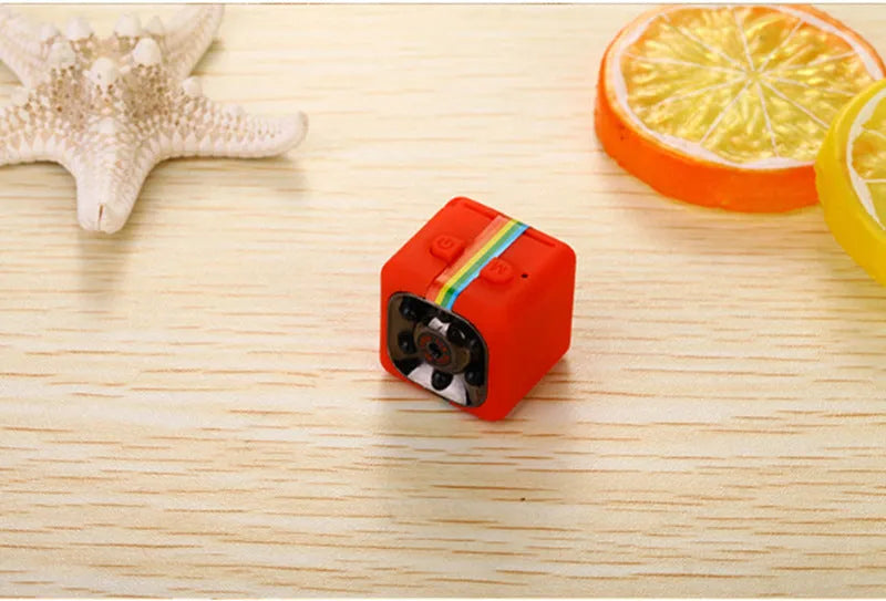 Mini HD night vision camera 1080P infrared sports DV frosted plastic body 22x22x22mm