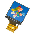 1.3 inch square IPS LCD display module with 240x240 resolution and 18-pin connector for microcontrollers