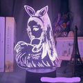 Black seat LED desk lamp with acrylic shade and remote control