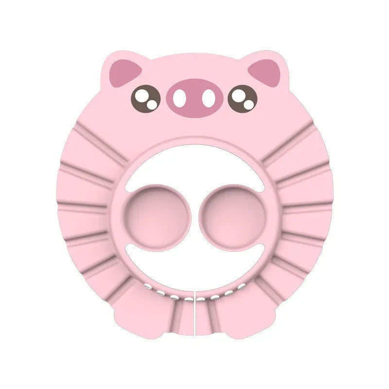 Baby shampoo cap in EVA material with adjustable button, suitable for head circumference over 40 cm