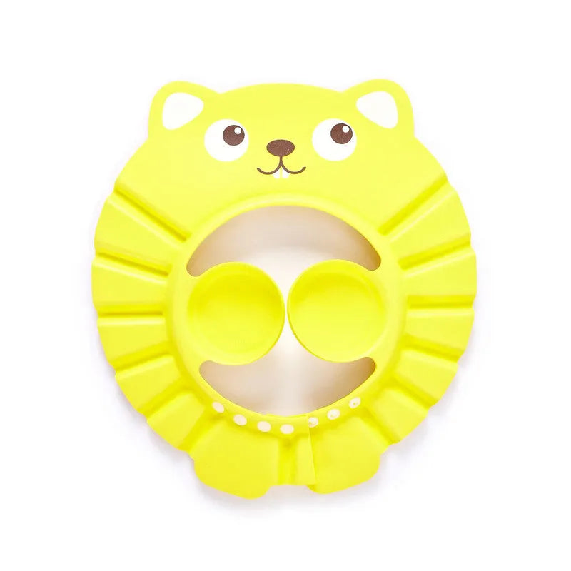 Baby shampoo cap in EVA material with adjustable button, suitable for head circumference over 40 cm