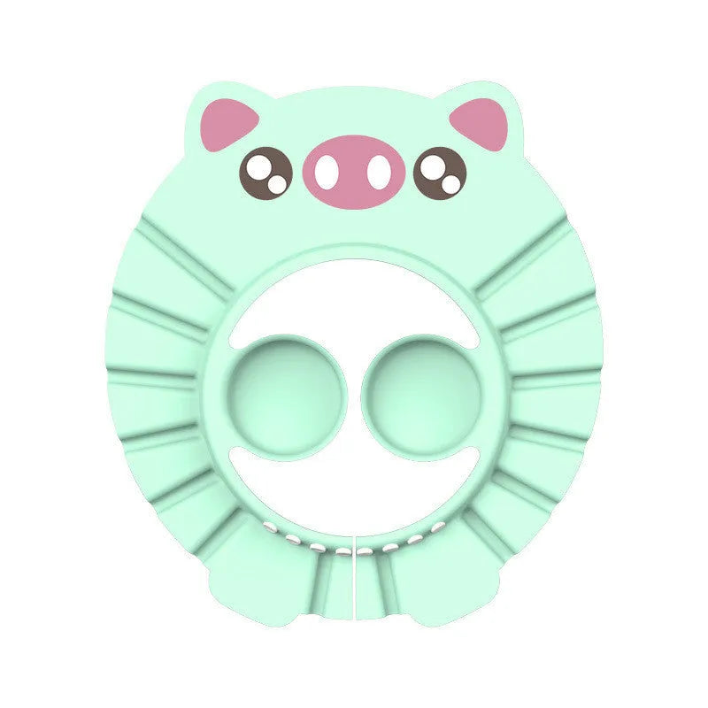 Baby shampoo cap in EVA material with adjustable button, suitable for head circumference over 40 cm