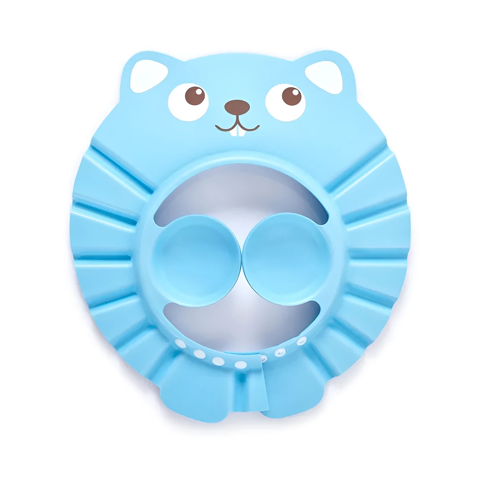 Baby shampoo cap in EVA material with adjustable button, suitable for head circumference over 40 cm