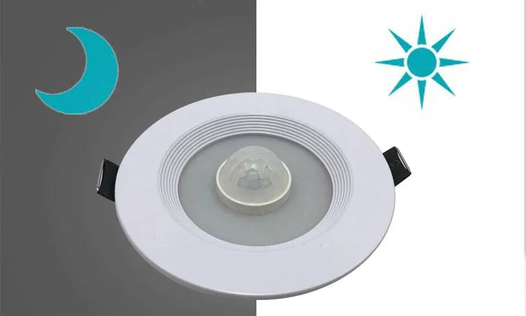 Infrared body sensing LED down light with aluminium housing for automatic kitchen study toilet lighting