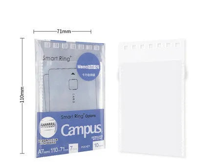 A7 hardcover detachable coil notebook with loose-leaf refills in black, silver, pink, transparent, sky blue and yellow colours