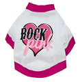 Cotton dog t-shirt in T-shirt style with short sleeves for small to large breeds