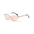 A pair of brown vintage-style adult sunglasses with a metal frame.