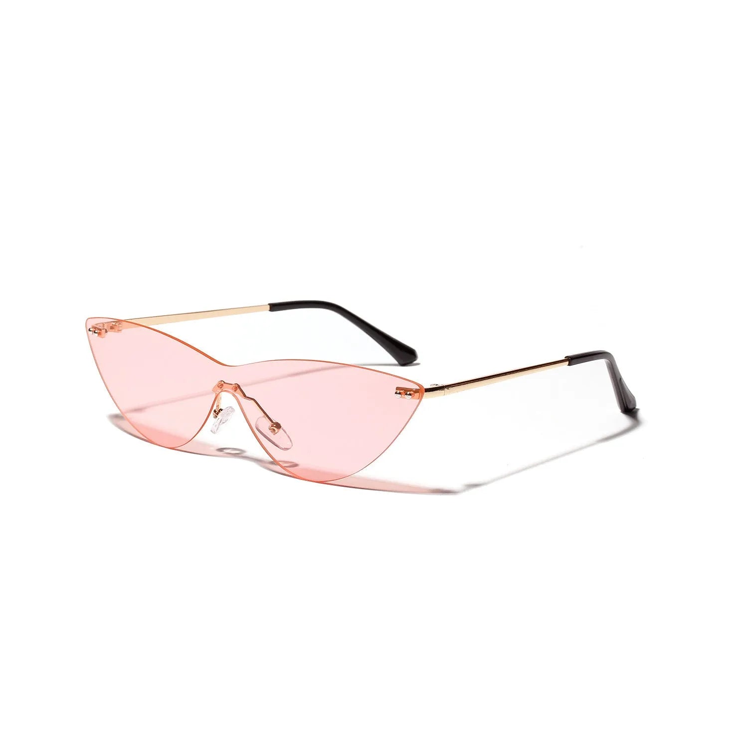 A pair of brown vintage-style adult sunglasses with a metal frame.