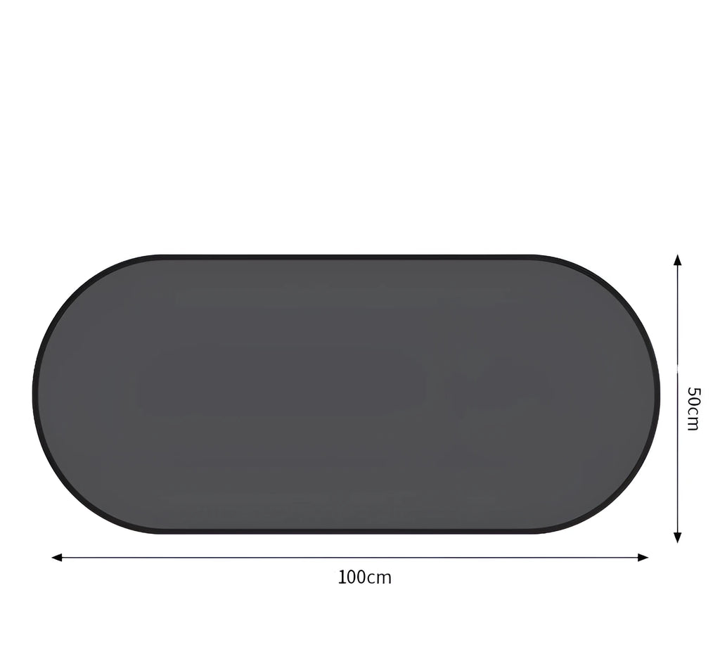 Suction cup car side window sun shade with silver coated reflective fabric for heat insulation