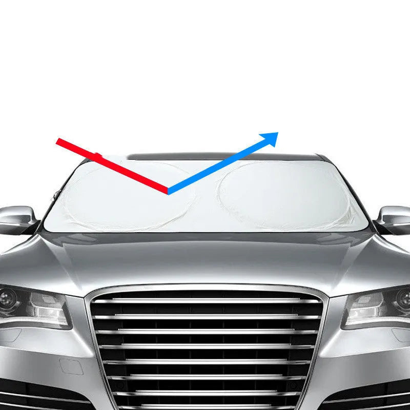 Suction cup car side window sun shade with silver coated reflective fabric for heat insulation