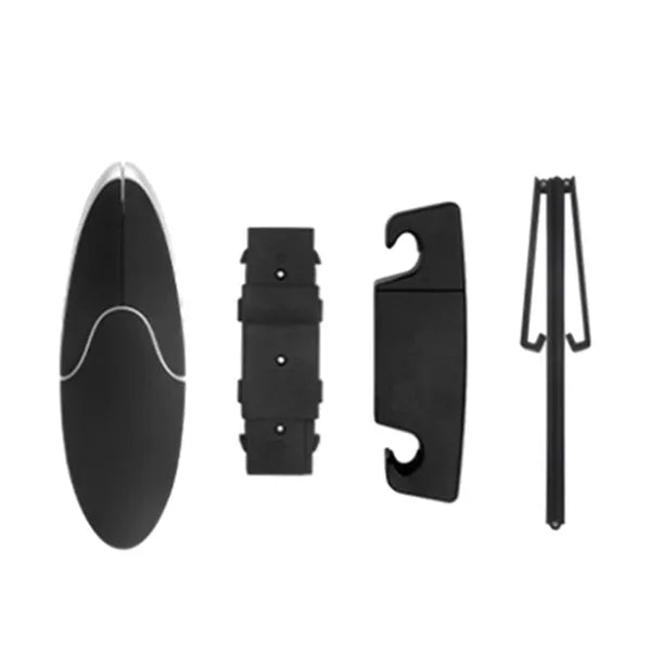 Black or silver ABS folding car clothes hanger with creative penguin shape, 65 x 55 x 210 mm, for most car models