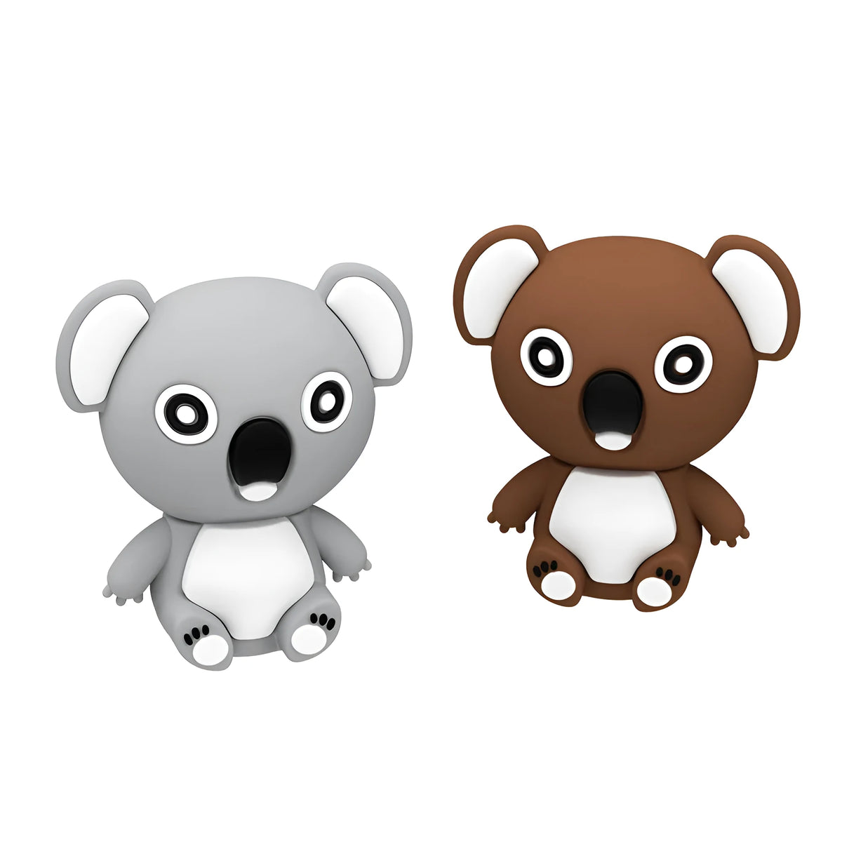 Cartoon silicone USB 2.0 flash drive shaped as a koala in brown with indicator light