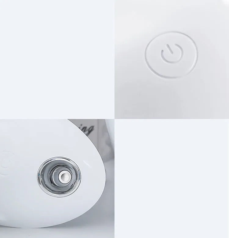 White USB aromatherapy spray humidifier with round design and 800ml water tank