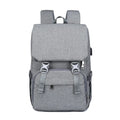 New style double shoulder nylon mommy bag with USB port, large capacity, available in black