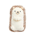 Soft velvet plush pencil case with a humorous design for male users.