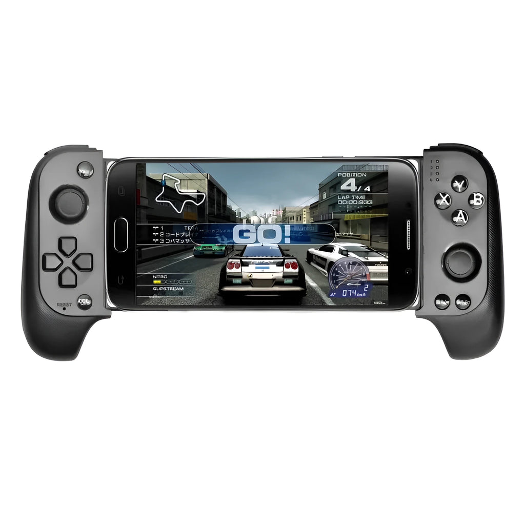 Cytec wireless Bluetooth telescopic game handle extended with phone in black and red blue colours