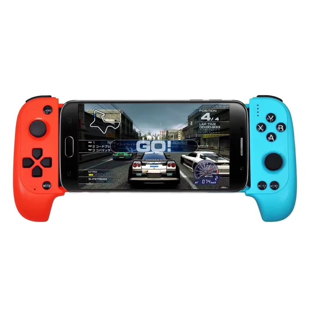 Cytec wireless Bluetooth telescopic game handle extended with phone in black and red blue colours