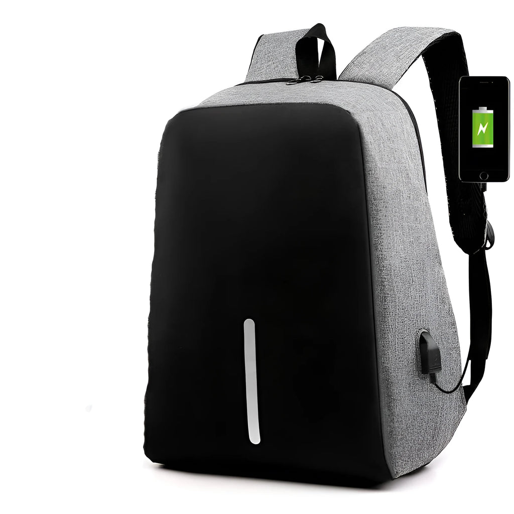 Mackuni Rabbit anti-theft backpack 16 inch laptop USB charging breathable waterproof business travel backpack black