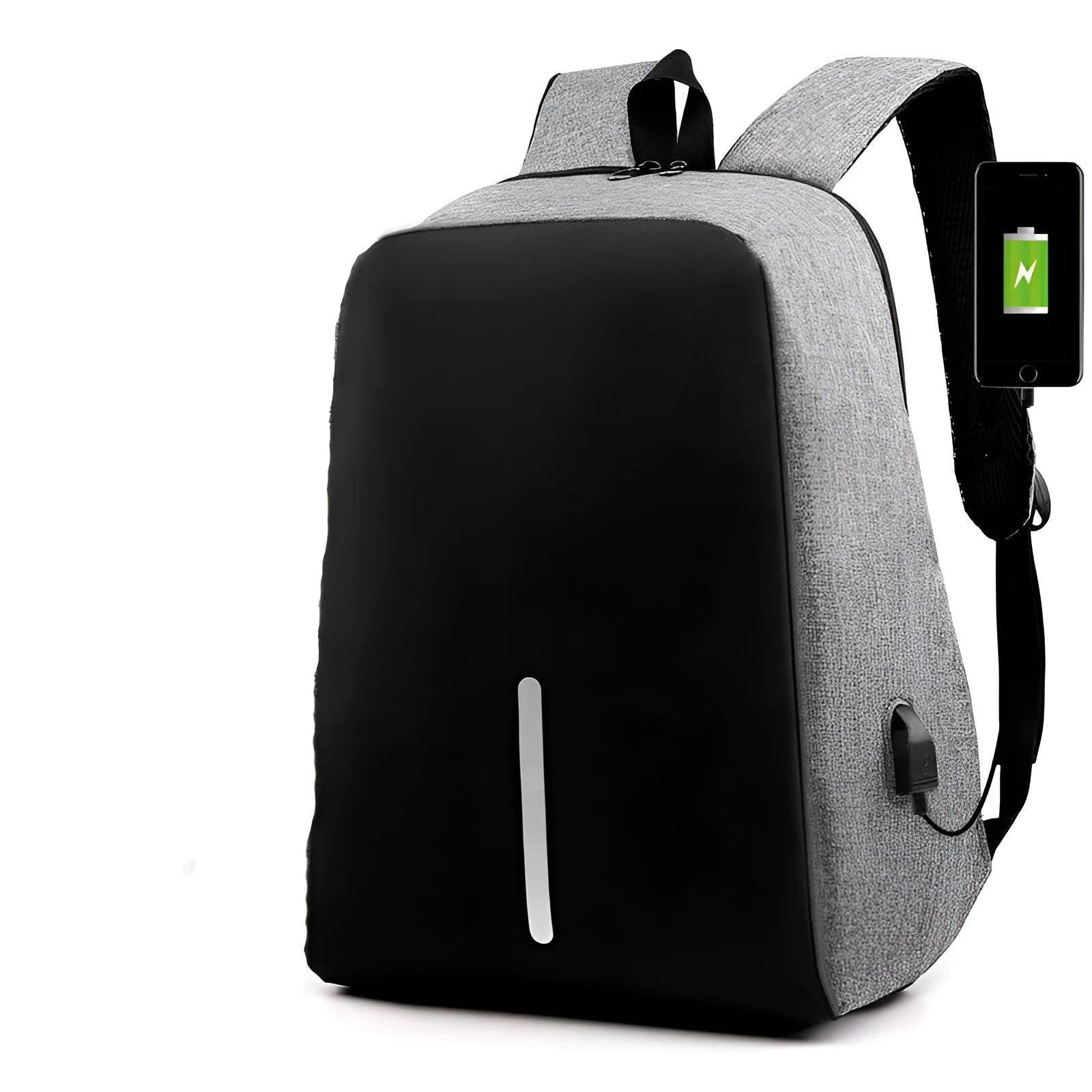 Mackuni Rabbit anti-theft backpack 16 inch laptop USB charging breathable waterproof business travel backpack black