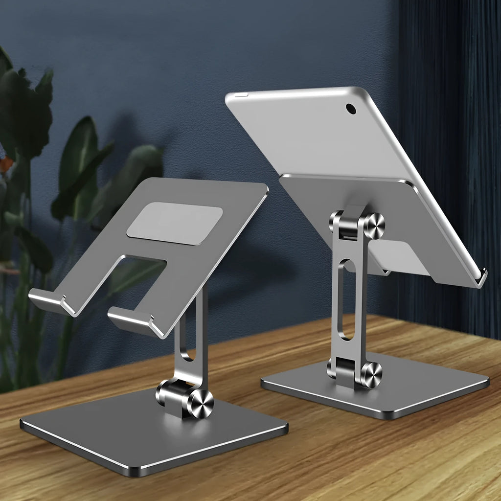 Tablet PC Stand MT134 aluminium alloy folding stand with 180° tilt in silver colour