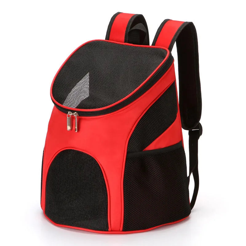 Solid colour pet backpack for cats or small dogs in S and L sizes.
