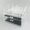 Clear foldable acrylic storage box with transparent sides showing 18-litre capacity.
