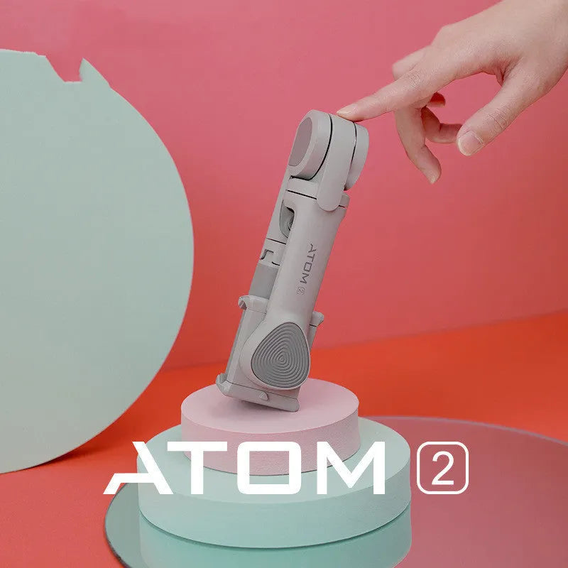 Snoppa Atom 2 green three-axis smartphone gimbal stabiliser on white background