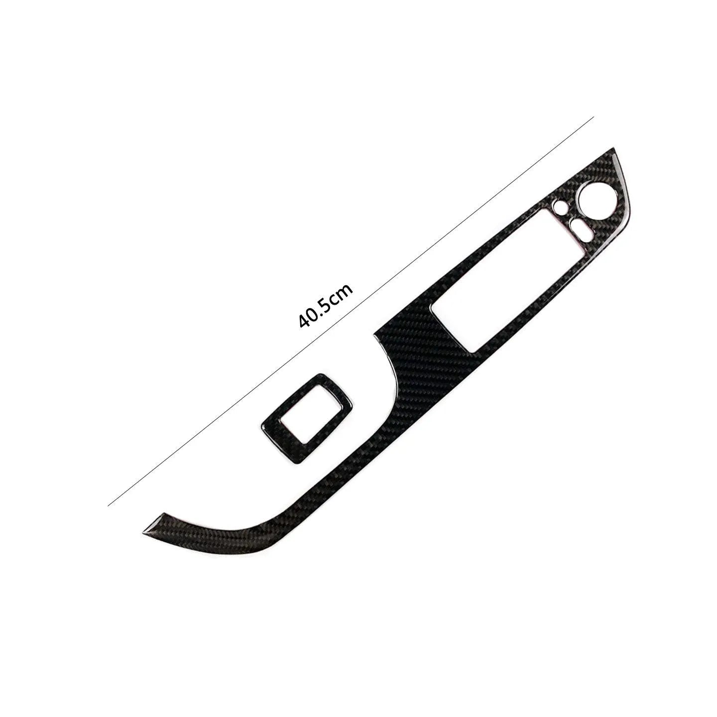 Carbon fibre decorative sticker cover for BMW convertible coupe window glass panel, solid colour, self-adhesive