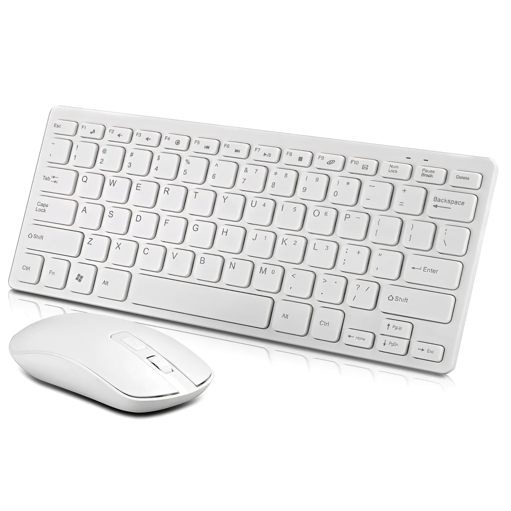 Wireless keyboard and mouse set with 1200dpi optical sensor and 10m range in Black