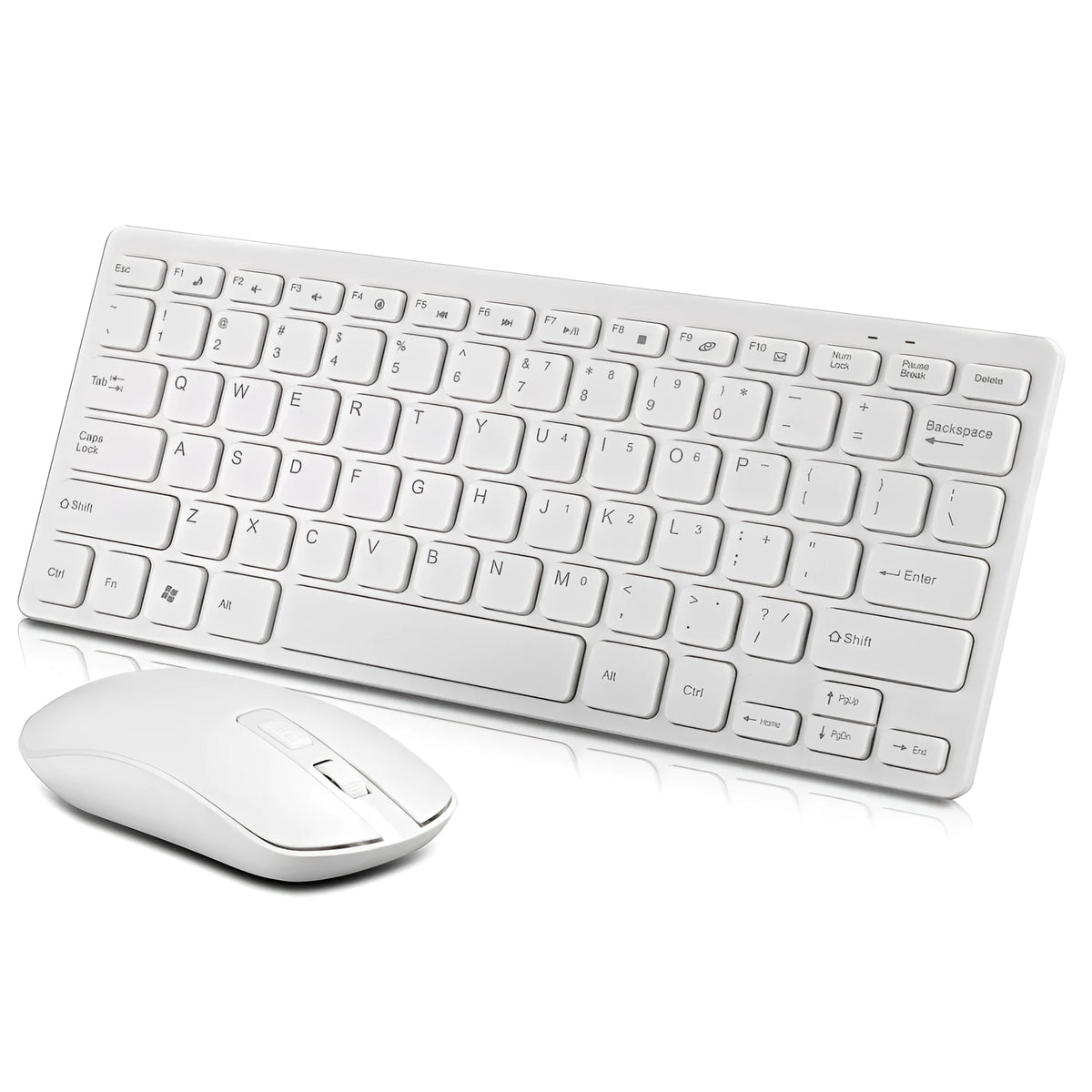Wireless keyboard and mouse set with 1200dpi optical sensor and 10m range in Black