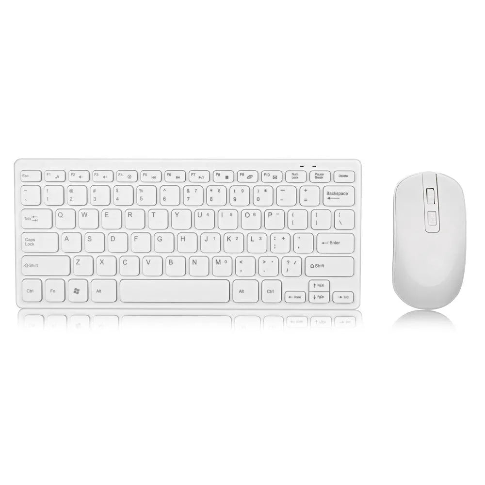 Wireless keyboard and mouse set with 1200dpi optical sensor and 10m range in Black