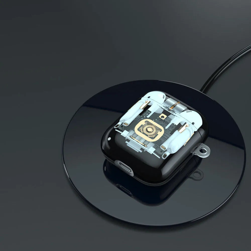 Steampunk mechanical design AirPods protective case for Apple 1st and 2nd generation headphones