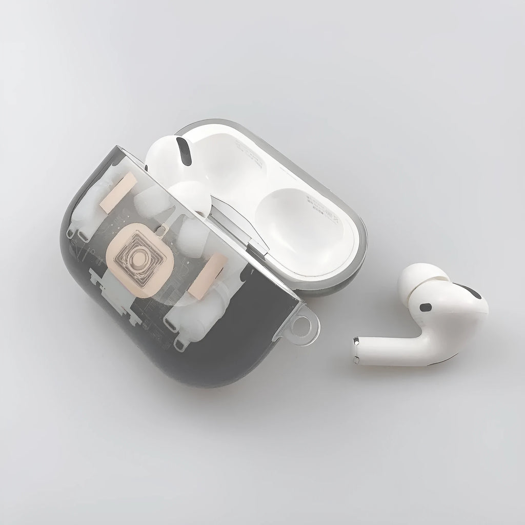Steampunk mechanical design AirPods protective case for Apple 1st and 2nd generation headphones