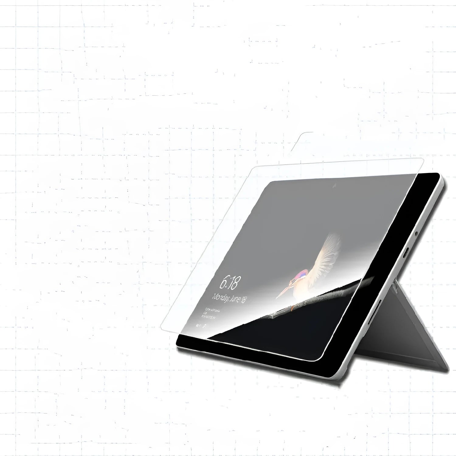15-inch anti-peeping tempered glass screen protector for Wacom DTK1661K0F display
