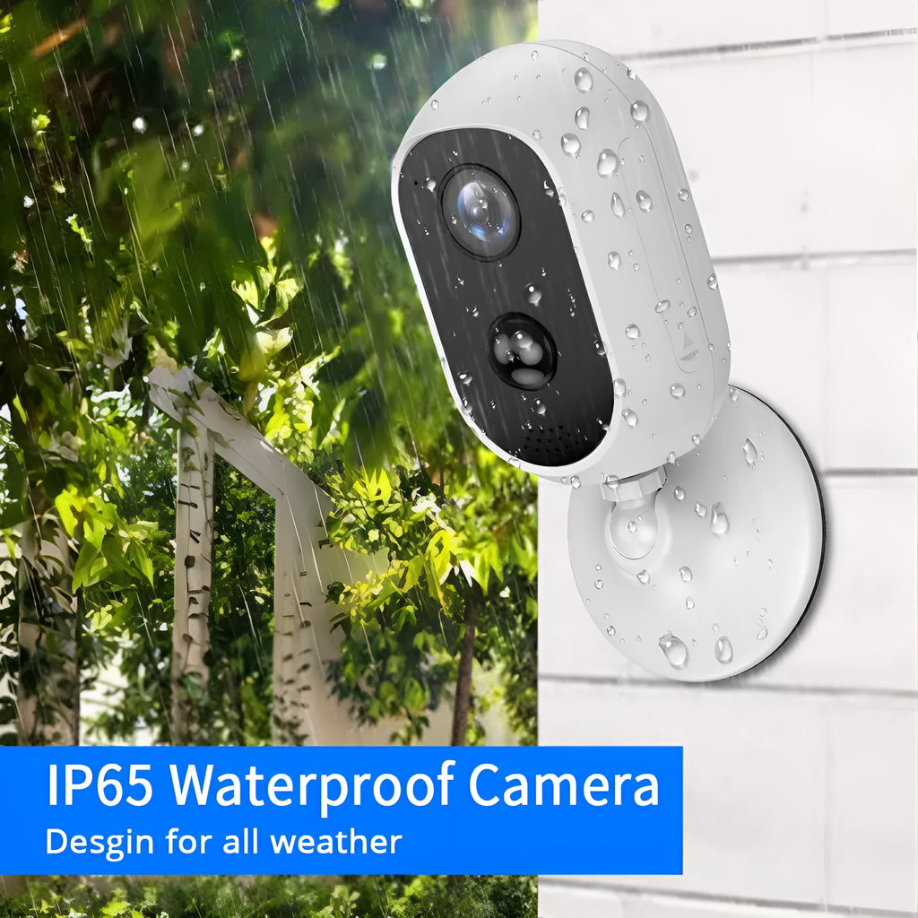 Battery surveillance camera outdoor waterproof 1080P dome with night vision and PIR sensor