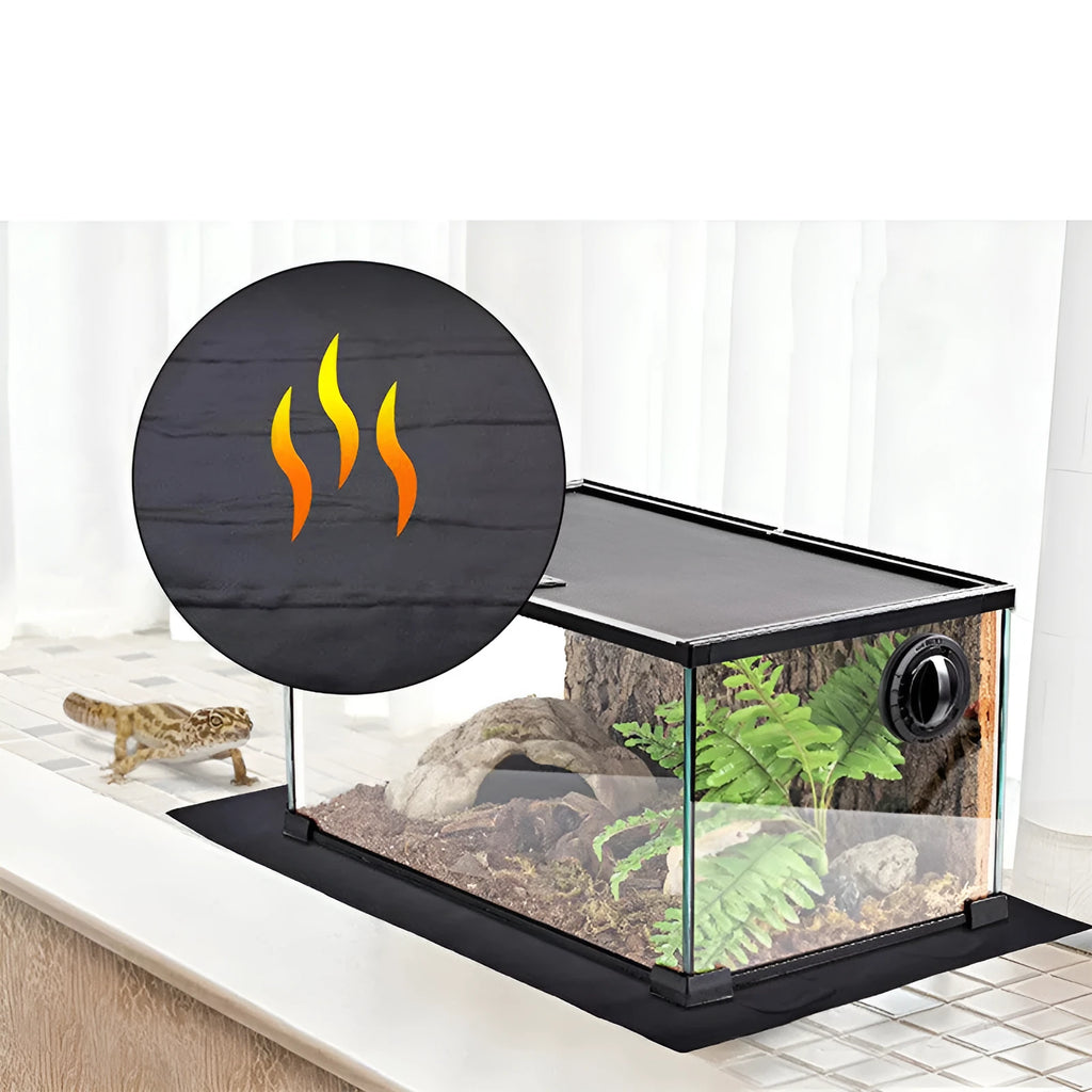 Reptile Heating Pad with Adjustable Thermostat Switch 5V USB Powered for Warm Pet Bed Terrarium Heat Source Temperature Control