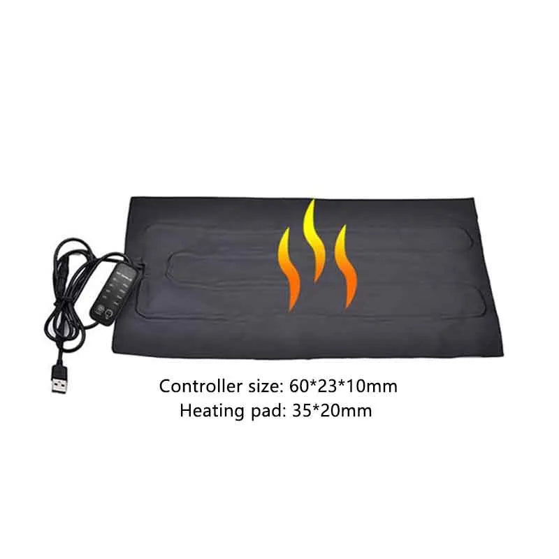 Reptile Heating Pad with Adjustable Thermostat Switch 5V USB Powered for Warm Pet Bed Terrarium Heat Source Temperature Control