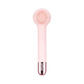 Grey electric shower brush with four rotating brush heads for back massage and skin cleansing