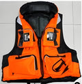 Men's orange outdoor detachable lining fishing life vest Oxford cloth with pearl cotton filling