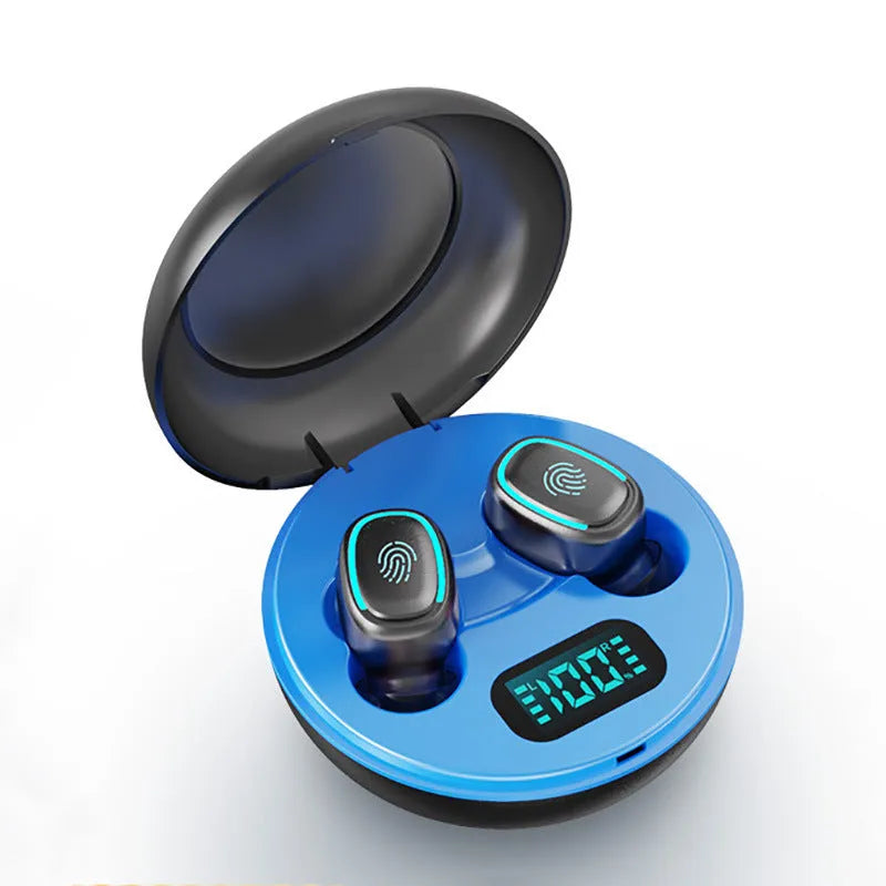 Wireless Bluetooth TWS earbuds in white, black, and red colours showing in-ear private mould design