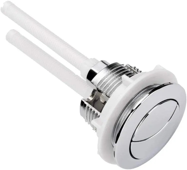 38mm dual flush button replacement kit for a round one-piece toilet cistern.