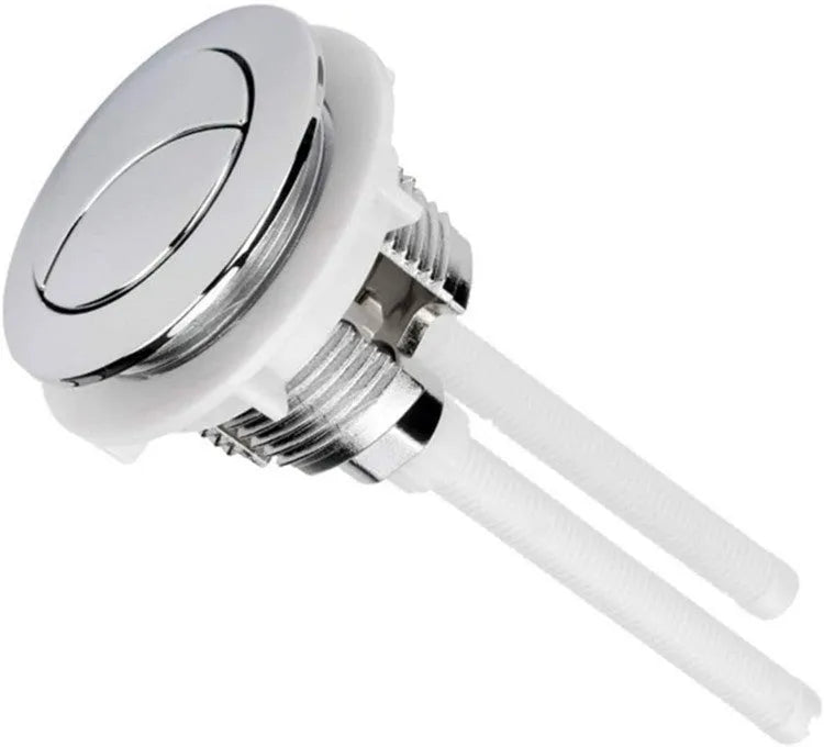 38mm dual flush button replacement kit for a round one-piece toilet cistern.