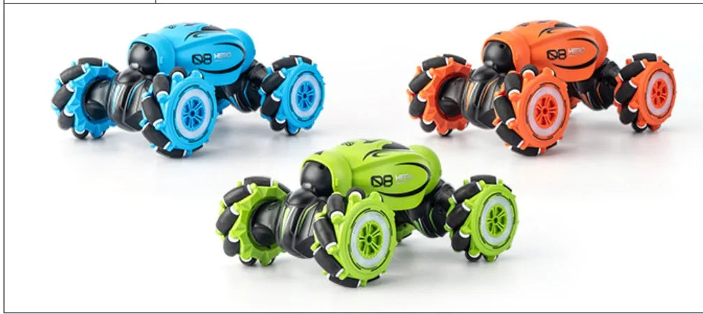 Gesture sensing deformation remote control car in blue, green, or orange colours with somatosensory controller