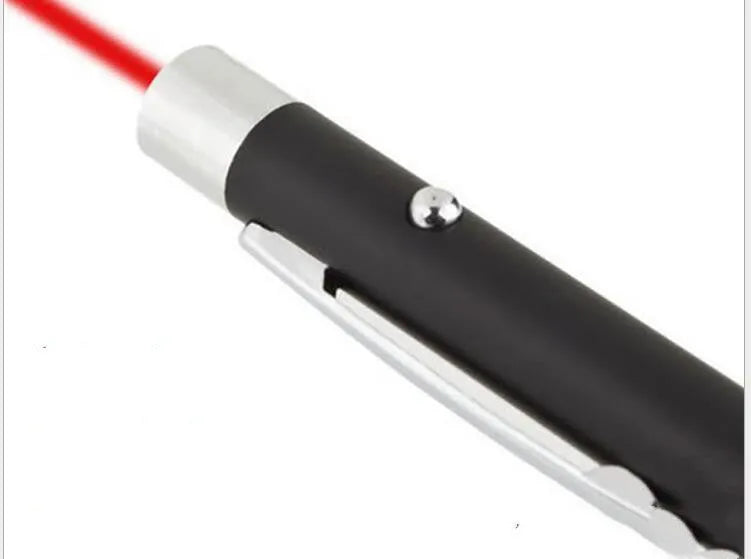 Black red laser pointer pen with stylus tip for conference presentations