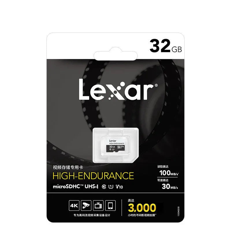 High-speed TF memory card in black and white casing, shown in 128GB capacity for driving recorders