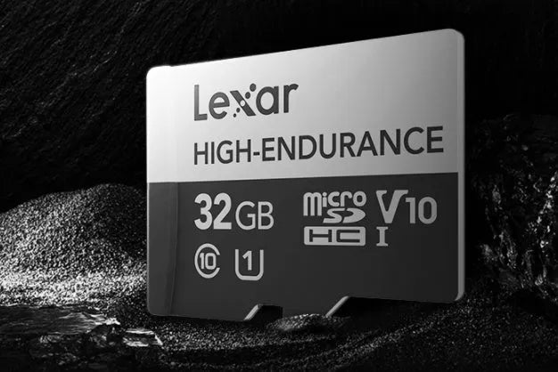High-speed TF memory card in black and white casing, shown in 128GB capacity for driving recorders