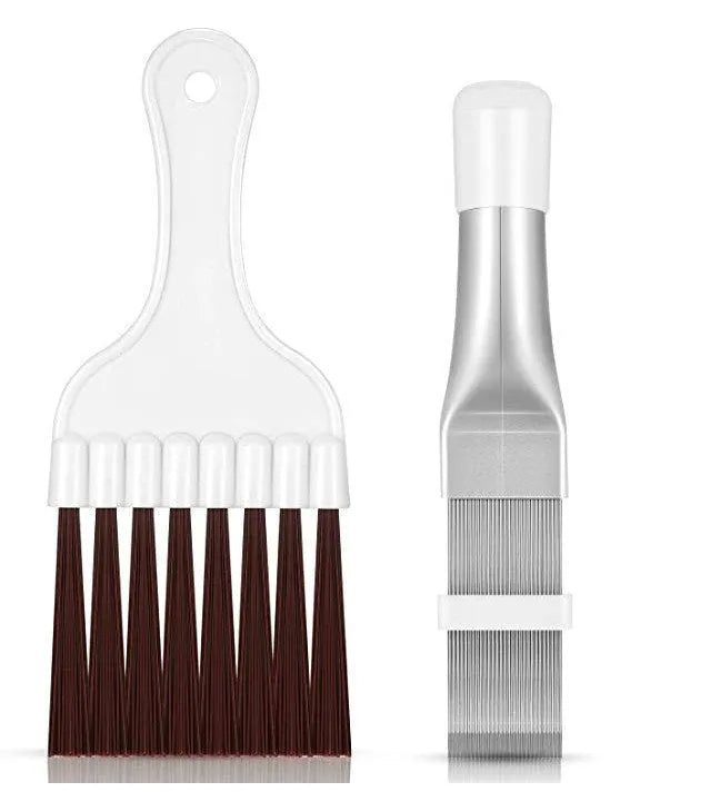 Stainless steel air conditioner fin comb brush and metal comb radiator cleaning tool