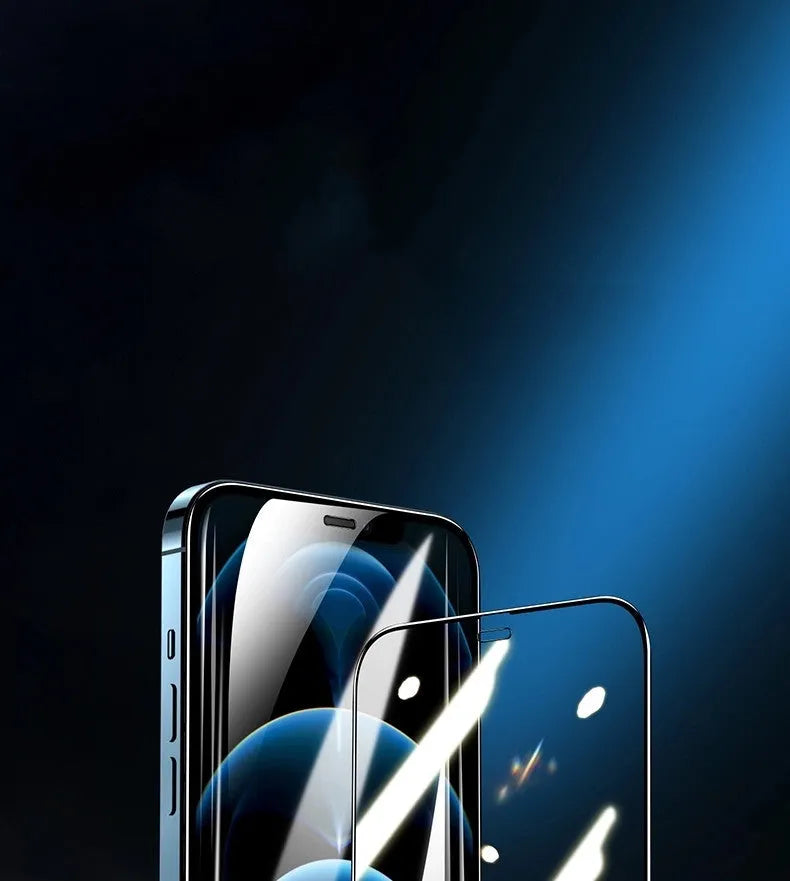 Full screen borderless tempered glass screen protector for iPhone 12 Mini 12 Pro 11 XR XS X 8 7 6S SE